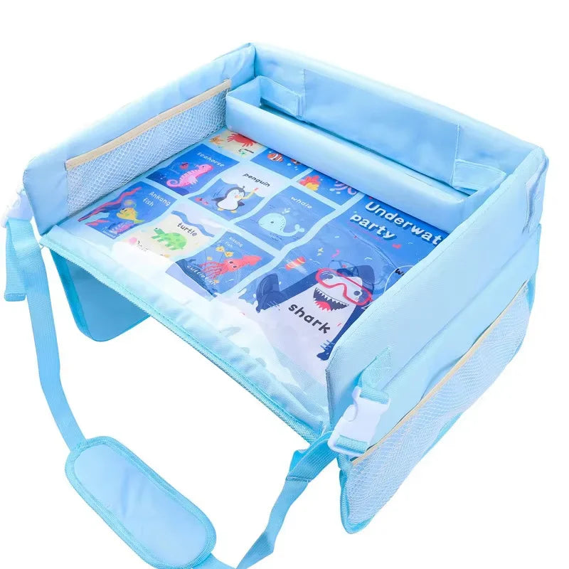 Baby Seat Tray Small Plate Children's Car Dining Table Multi-functional Waterproof Storage Interior Accessories