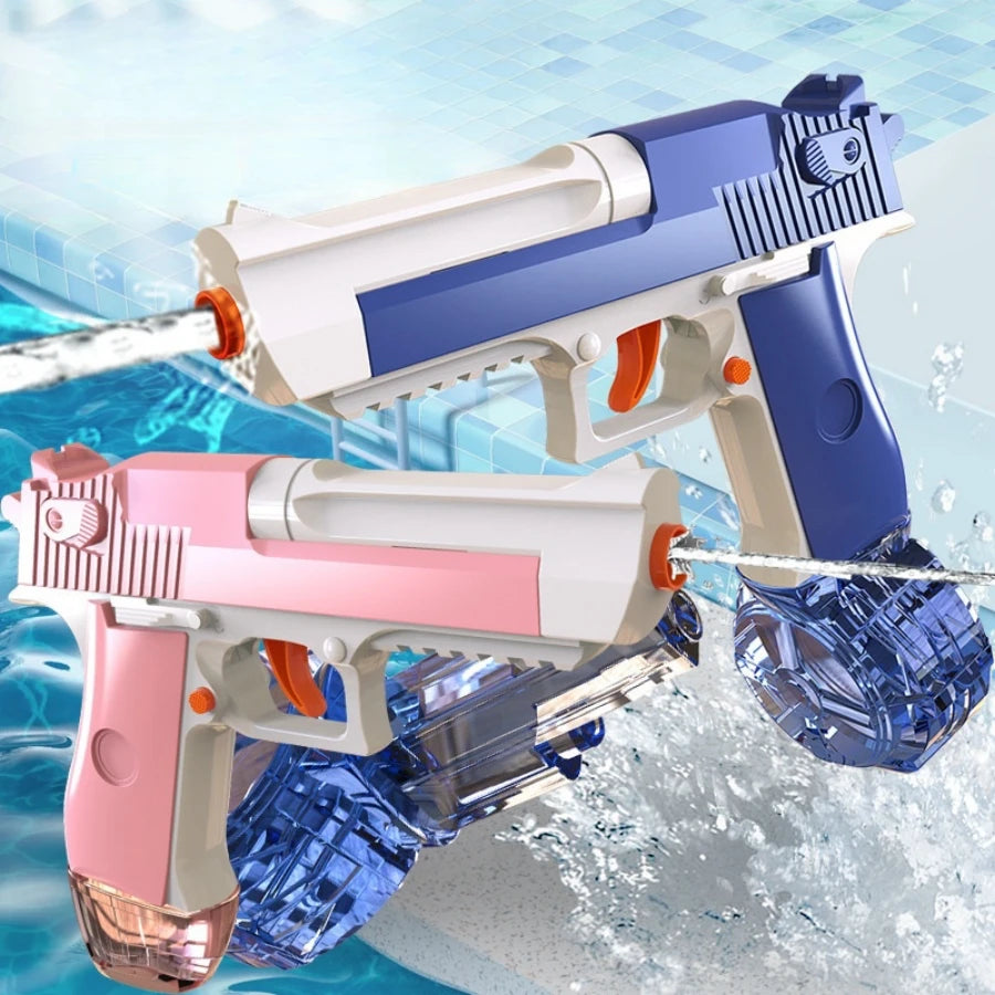 Linkage rehearsal: children's pressing, continuous firing, water gun toys, desert eagles, water play, water games, beach games