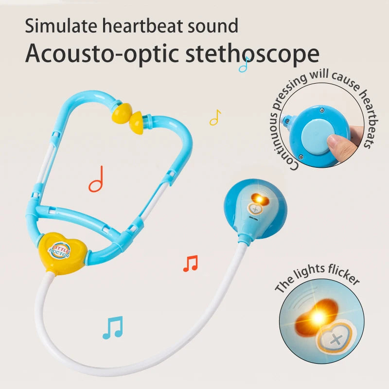 Children'S Simulation Of Playing House, Doctors' Toys, Boys And Girls' Role-Playing, Stethoscopes, Injection Tools, Medical Kits