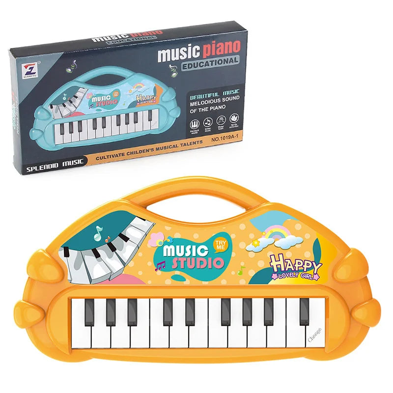 Electronic Piano Toys 13 Key Portable Music Piano Toy Electronic Musical Instrument Toys Multifunctional Kids Music Learning Toy