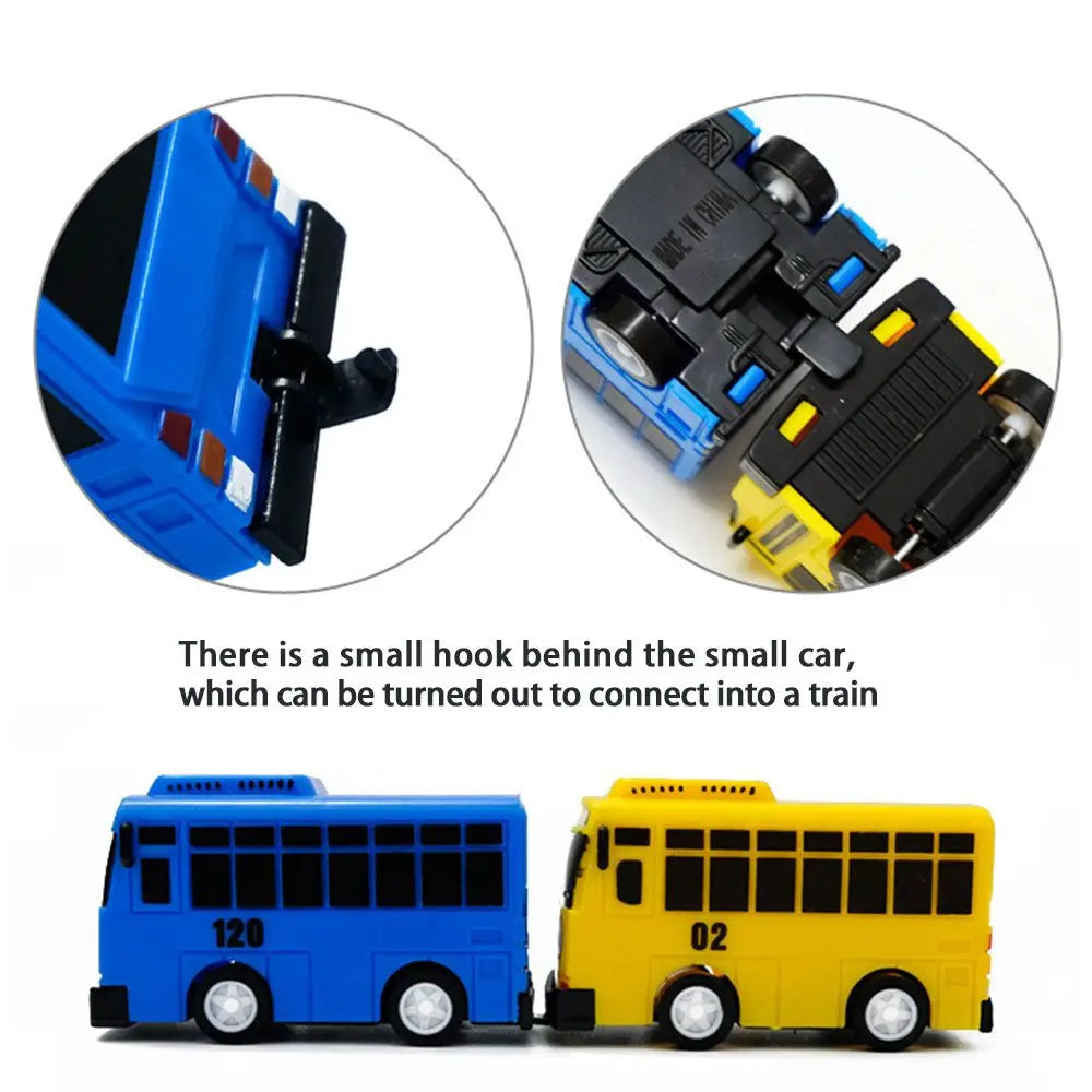 Model Buses for Kids Gifts Little Children Educational Model Buses TAYO Bus Car Mini Pull Back Bus Little Toys