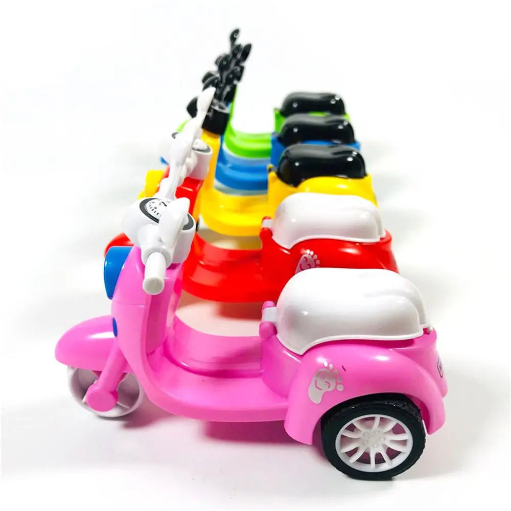 1pc Baby Inertia Mini Motorcycle Car Toys Plastic Simulation Motorcycle Early Learning Funny Birthday Gifts