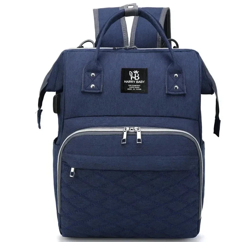 Large Capacity Mommy Diaper Bag Baby Stroller Hanging Backpack with Changing Mat Multifunctional Baby Nursing Bag
