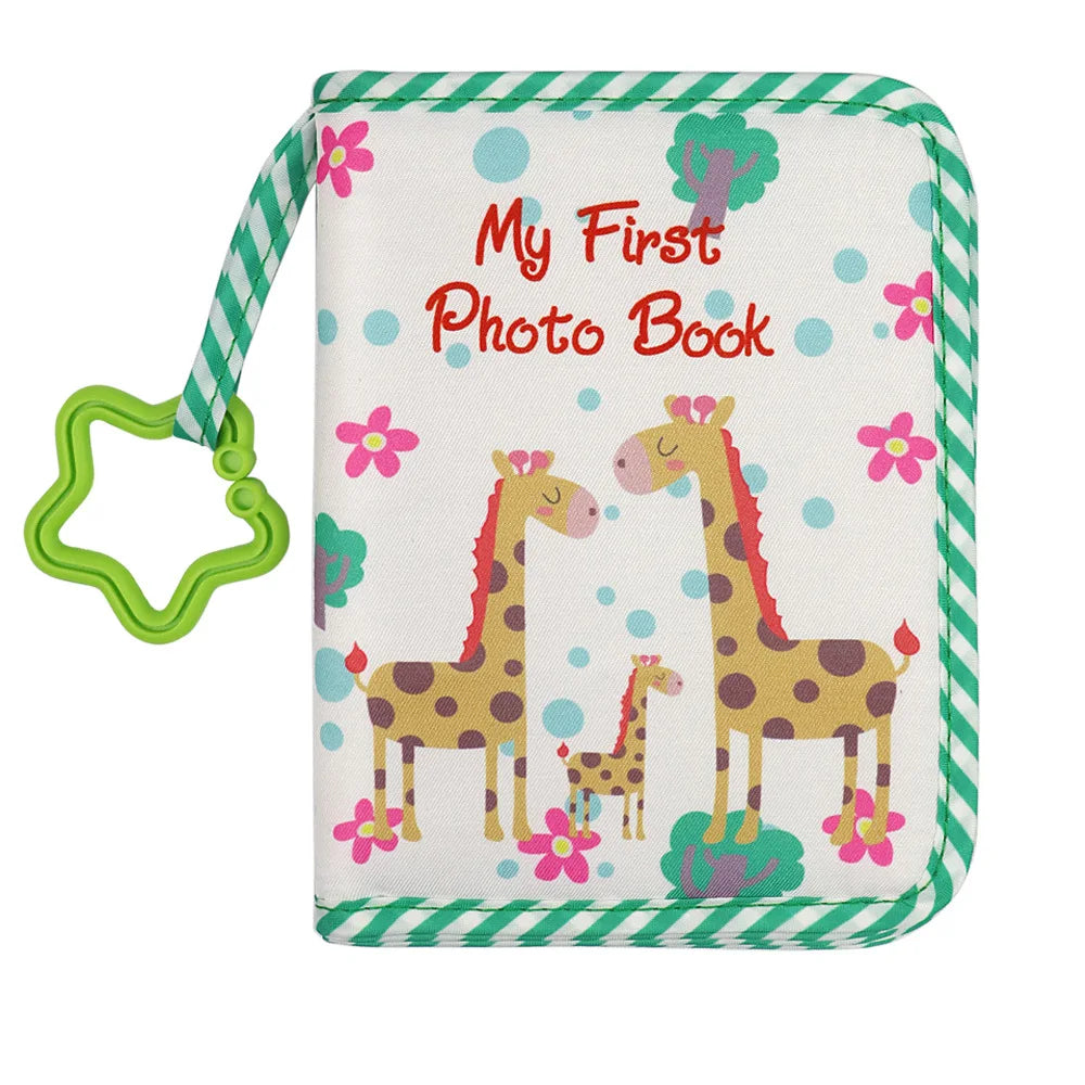 Baby Photo Album First Year Baby Photo Book Growth Babies Albums Shower Guest Diy Giraffe Photography Album with Family Record
