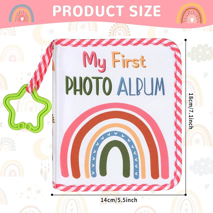 Baby Photo Album First Year Baby Photo Book Growth Babies Albums Shower Guest Diy Giraffe Photography Album with Family Record