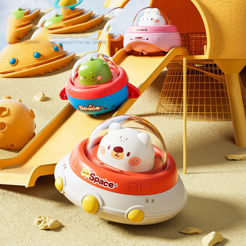 Baby Car Toys Press Gear Car Children's Toy Car Cute Pull Back Inertial Car Toy for Toddler Puzzle Animals Car Gift for Children