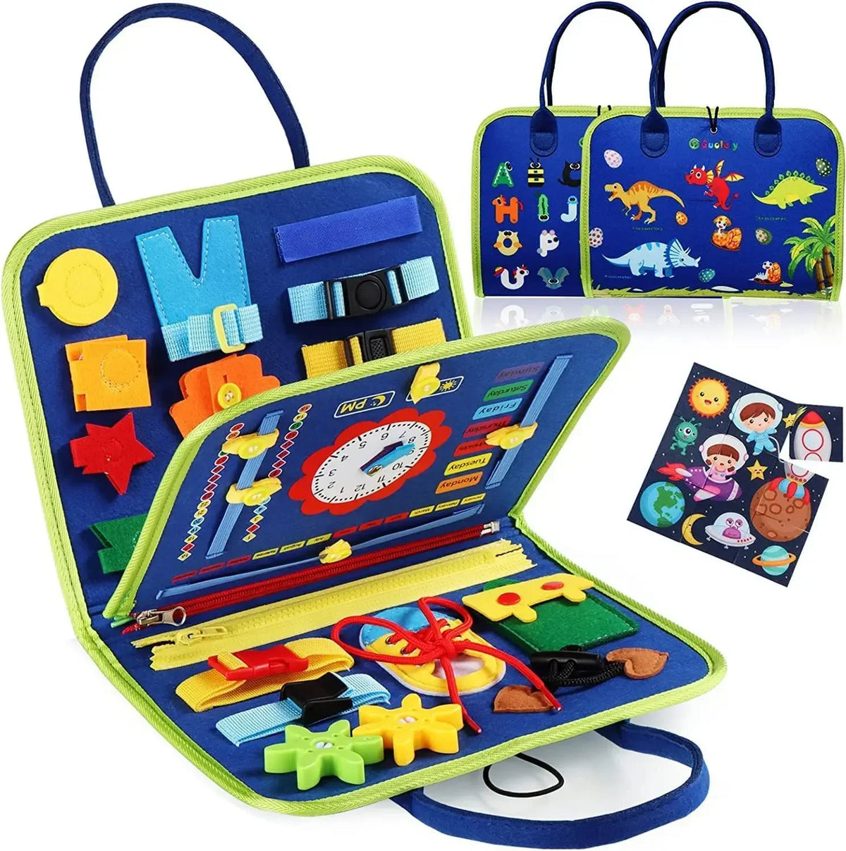 New Montessori Kids Travel Toy Felt Activity Quiet Books Busy Board Activity Educational Sensory Learning Book for Kids Gifts