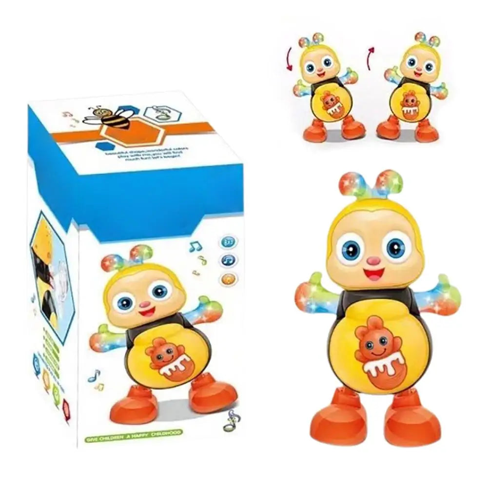 NEW Dancing Bee Electric Toys For Kids Swinging Bee Musical Dancing Bee Toy Electronic Cartoon Bee Preschool Learning Toys