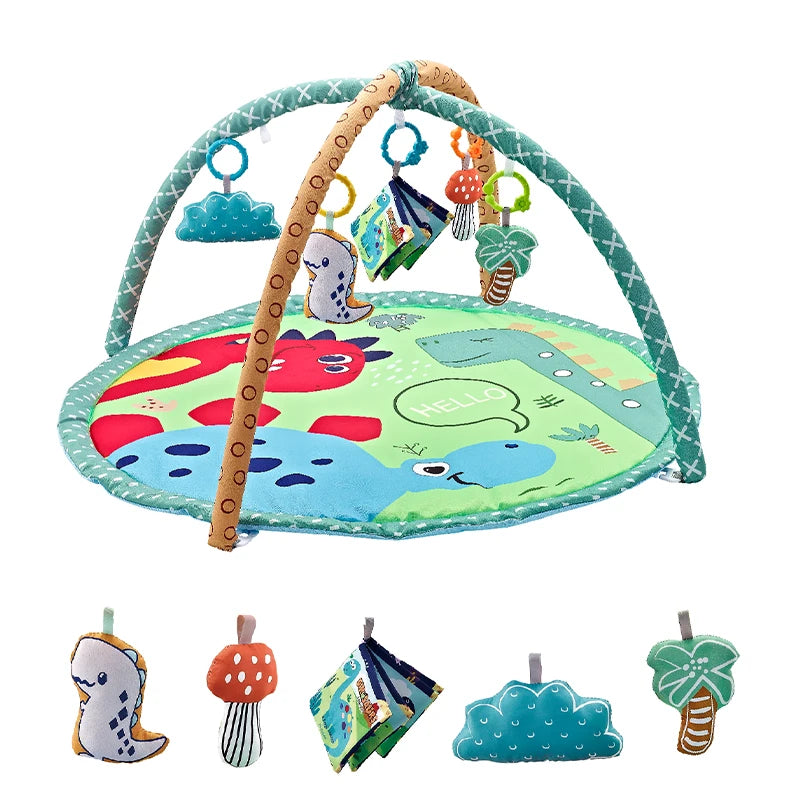 Baby Educational Fitness Frame Gym Play Mat 0-36 Months Tummy Time Crawling Game Blanket Toys Play Mat Rack Crawling Blanket