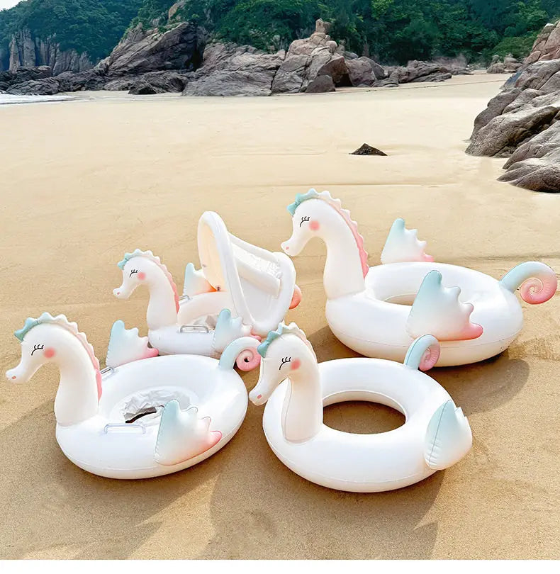 Pool Floats, Swan Baby Pool Float f, Inflatable Baby Toddler Swim Ring Floaties for Pool, Beach and Summer Water Fun