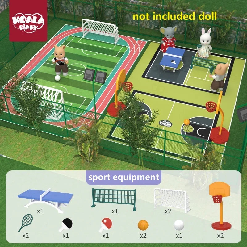 Original Toys Miniature Items Furniture Family Toys Dollhouse LivingRoom Bathroom Kitchen Set Pretend Creative Ideas Kids Toys