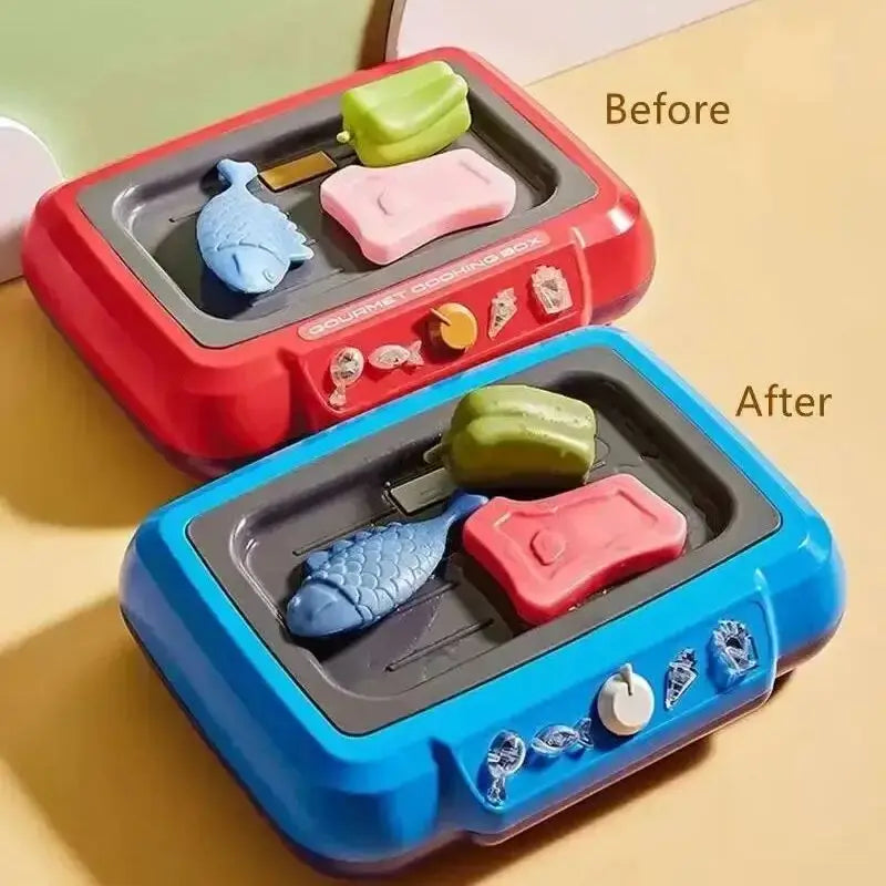 DIY Kitchen Cooking Toy Set with 20pcs Multi-functional Induction Children's Play House Food Toys for Parent-child Funny Gifts