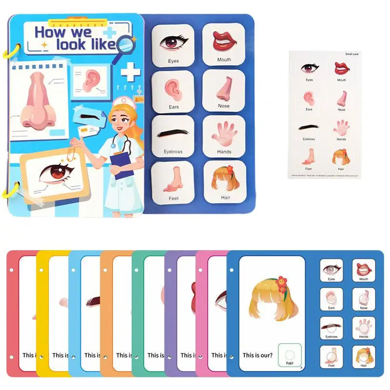 Repeatedly Sticker Busy Card Book Baby Paste Readings Matching Puzzle