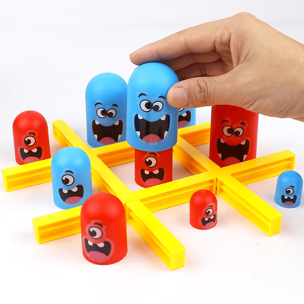 Funny Table Board Games Tic Tac Toe Intellectual Big Eating Small Chess Interactive Multiplayer Party Games Toys for Kids Adult