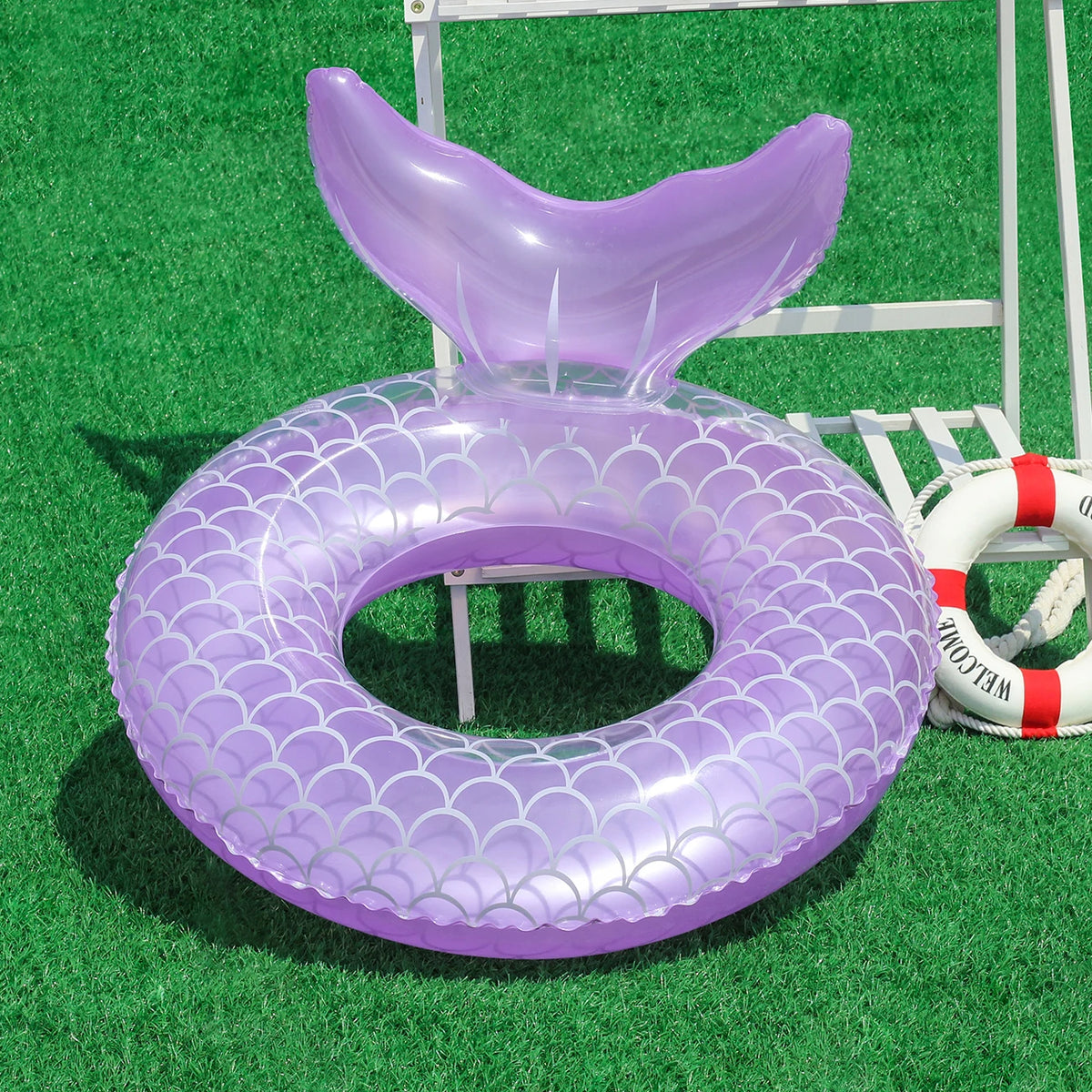 Pool Floaties for Kids,Mermaid Baby Swimming Float, Smart Swim Trainer, Inflatable Pool Floats for Toddlers