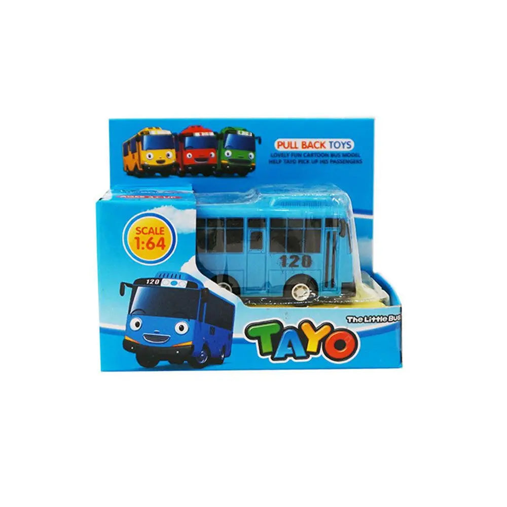 Pull Back Birthday Children Educational Little Model Buses Mini Pull Back Bus TAYO Bus Car