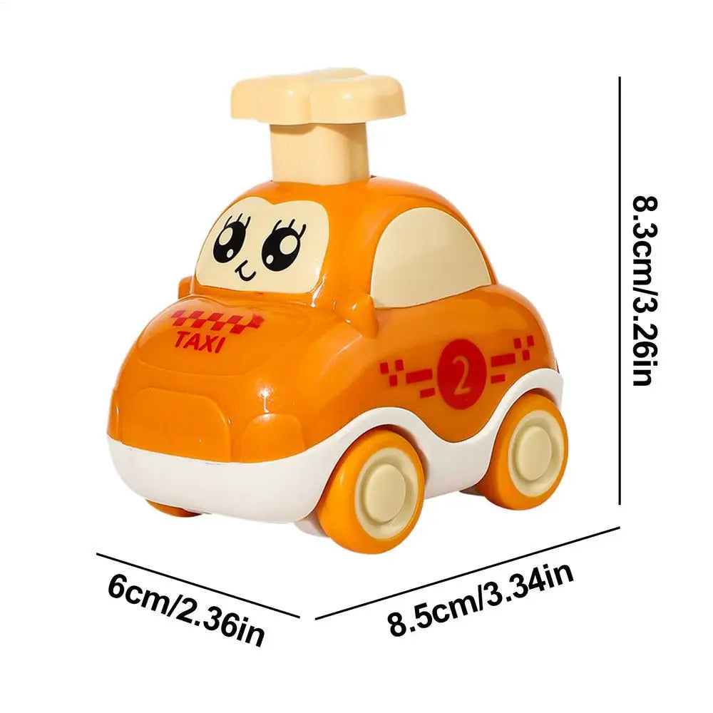 Baby Car Toy Inertia Cartoon Animal Engineering Vehicle Press Go Cartoon Truck Toys Pull Back Cars Toys for 1 2 3 Year Boys Gift