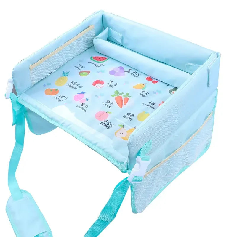 Baby Seat Tray Small Plate Children's Car Dining Table Multi-functional Waterproof Storage Interior Accessories
