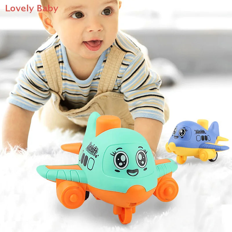 【BS】Press And Go Aircraft Toys For Toddlers 1-3, Baby Racing Cars, Infant Play Vehicle, Baby Push Go Friction Car Toys