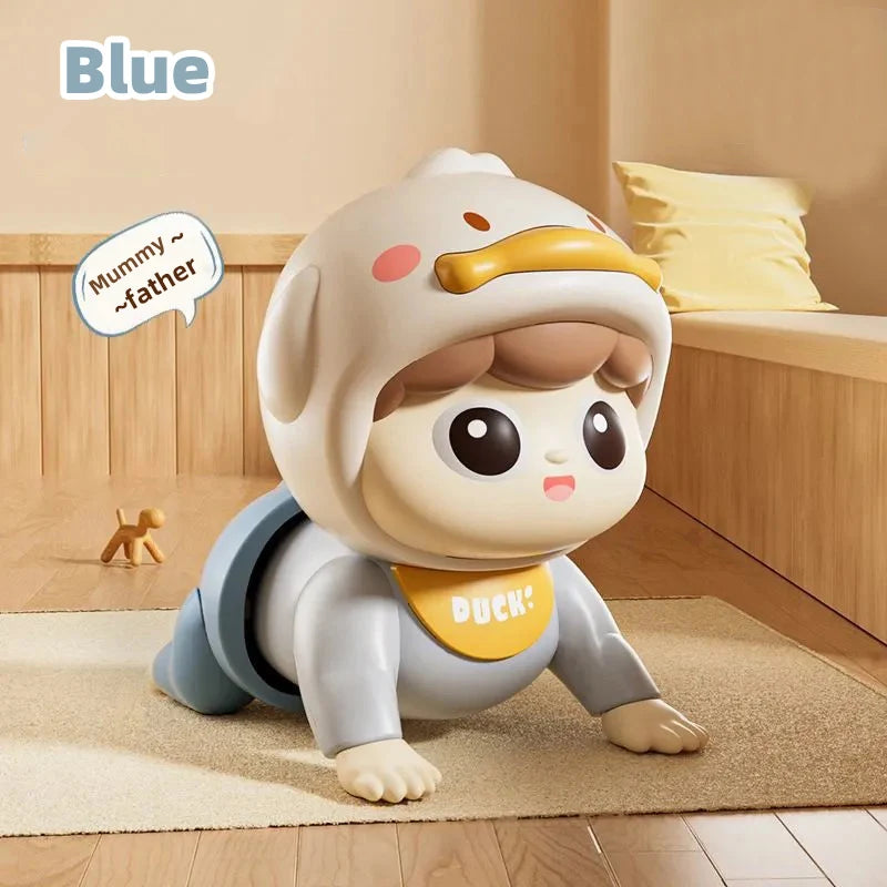 Crawling Doll Baby Toy with Music, Learning Crawling Guidance and Head Up Train Children's Vocal Toys and Baby Interactive Ing