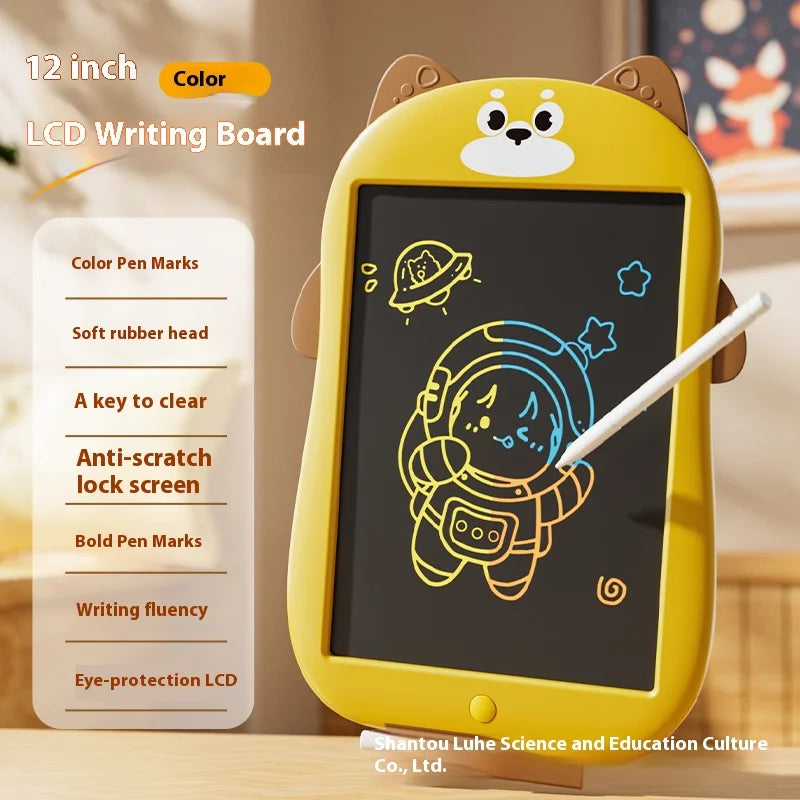 Children's Early Education 12 Inch LCD Drawing Board Toy, Baby Graffiti Handwriting Board, Charging Puzzle, Birthday Gift