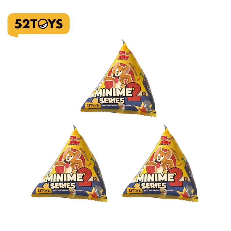 52TOYS Tom And Jerry Minime Series 2 Blind Box Collectible Trendy Figurine Desktop Decoration Cartoon Home Decor For Adult Fans