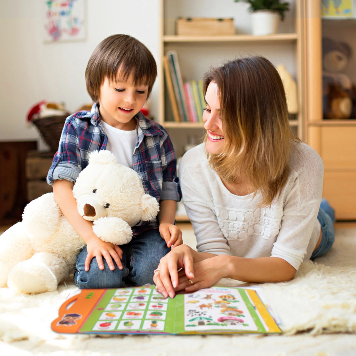 English Spanish Language Reading Book Multifunction Reading Machine Learning for Kid Early Education E-Book Teaching Toys Gifts