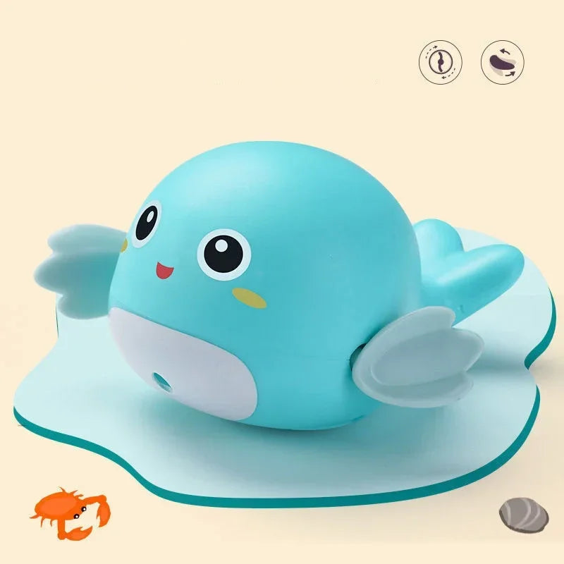 Cute Clockwork Baby Bath Toys, Funny Animal Water Play Dolls, Kids Swimming Bathtub Shower Toy, Lovely Bathroom Play Gift for Ch
