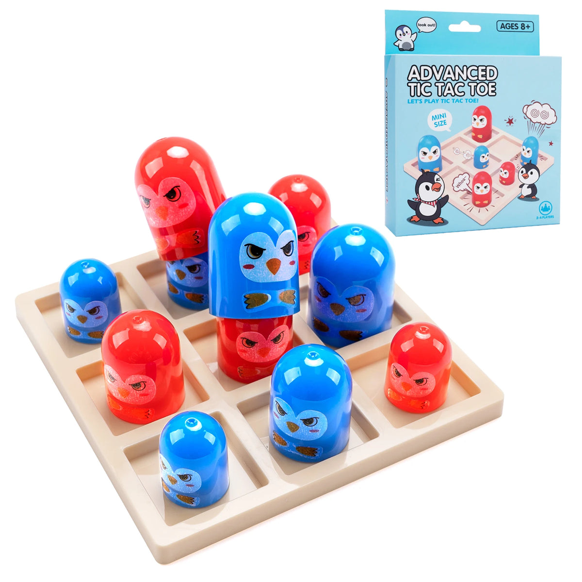 Classic Tic Tac Toe Toys Table Board Intelligence Montessori Toys Family Party Board Game Kids Gifts Fun Parent-Child Game