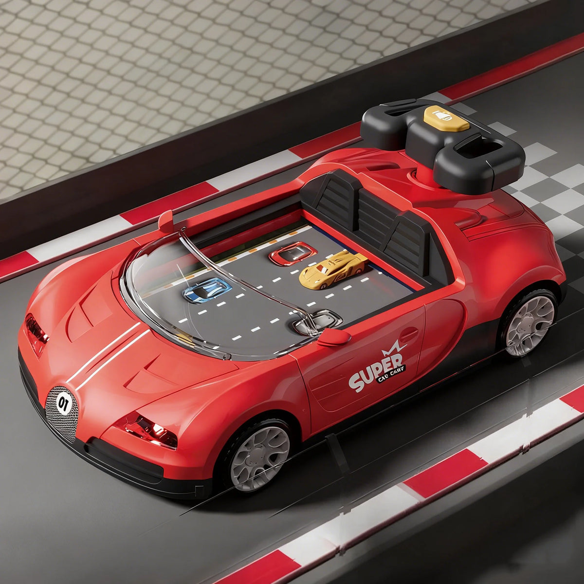 Kids Simulation Driving Game Racing Adventure Sports Car Toy Interactive Educational Obstacle Course Toys for Boys Gift