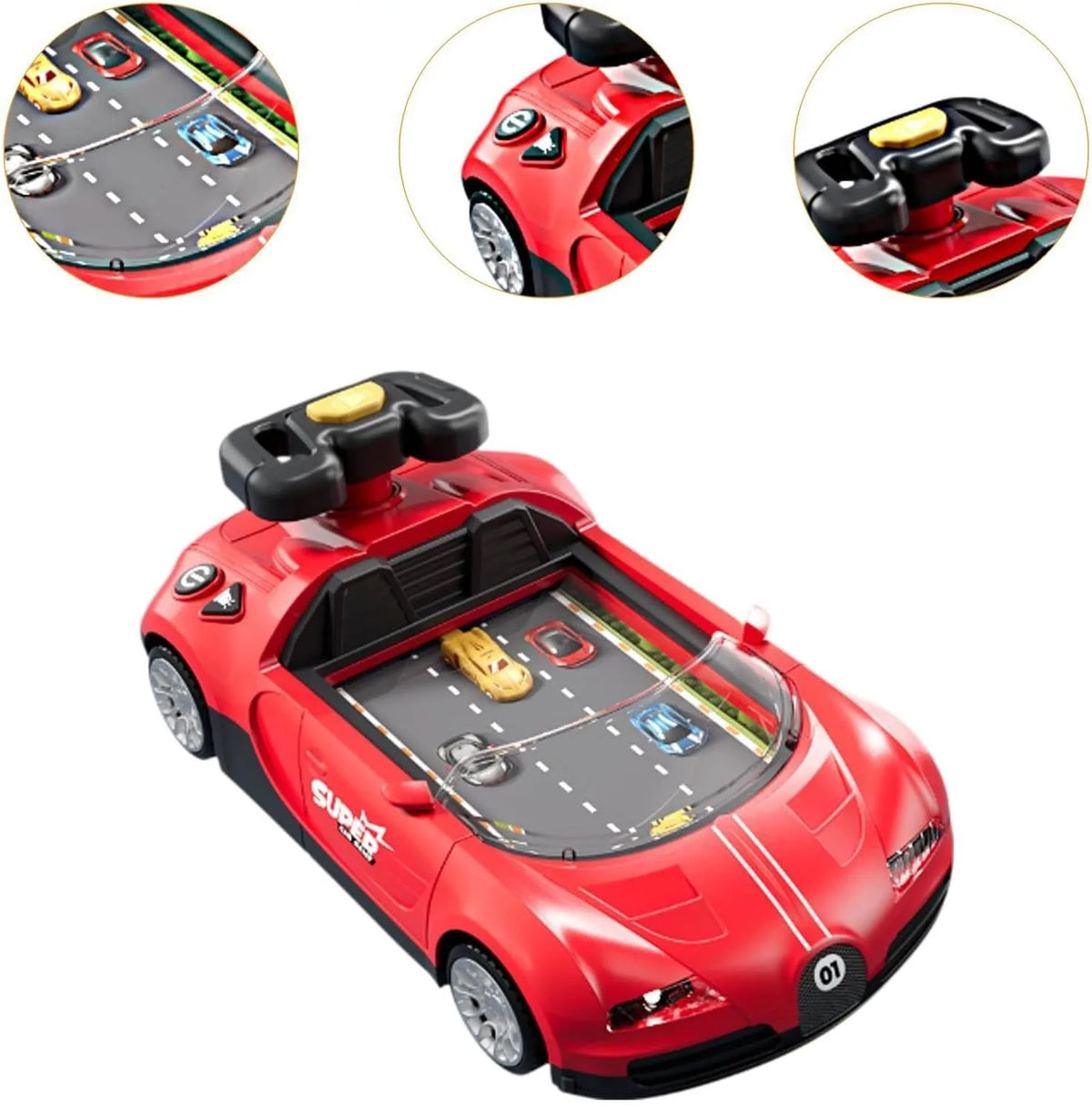 Kids Simulation Driving Game Racing Adventure Sports Car Toy Interactive Educational Obstacle Course Toys for Boys Gift