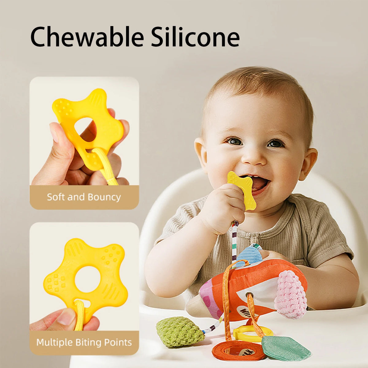 Baby Bed Bell Toy Car Milk Bottle Themed Bed Hanging Rattle Decoration Infant Soothing Stroller Hanging Piece