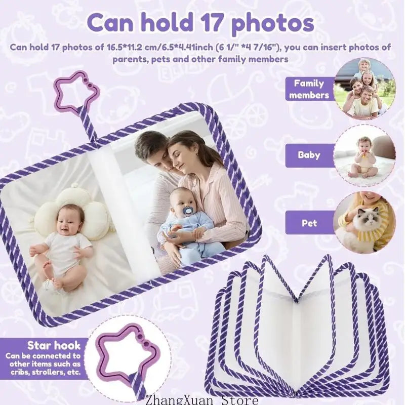 Floral Baby Memory Picture Album Customizable Photo Book For Birth Detail 3XUF
