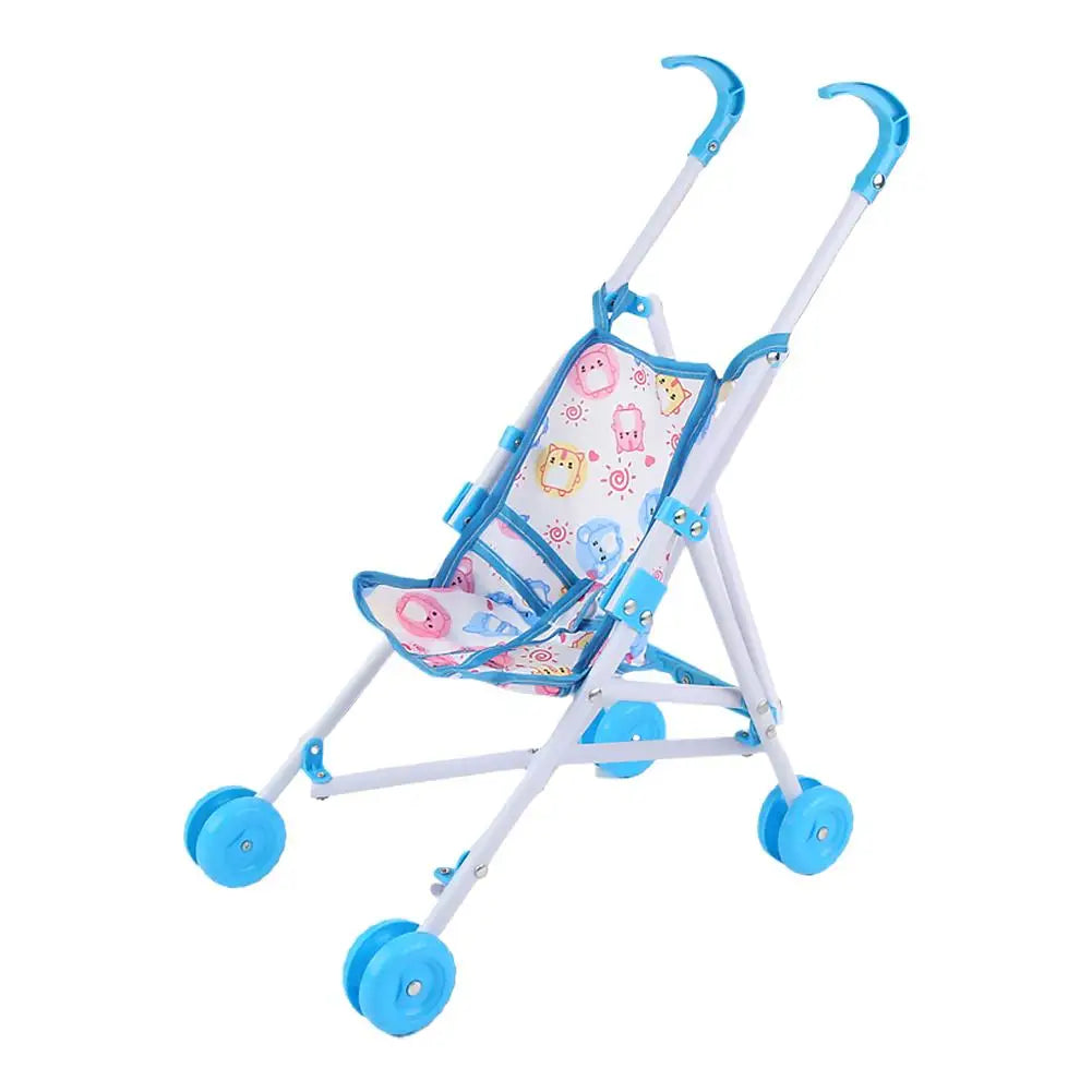 Trendy Interactive Dolls Pram Play Toys Plastic Doll Handcart Stable Baby Stroller Boys Girls Babies Toddler Toy Doll Stroller