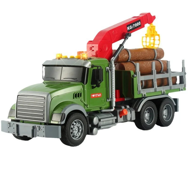 B456 Boy's Toy Car A super-large Wood Transport Vehicle Model Toy ABS Material Engineering Vehicle