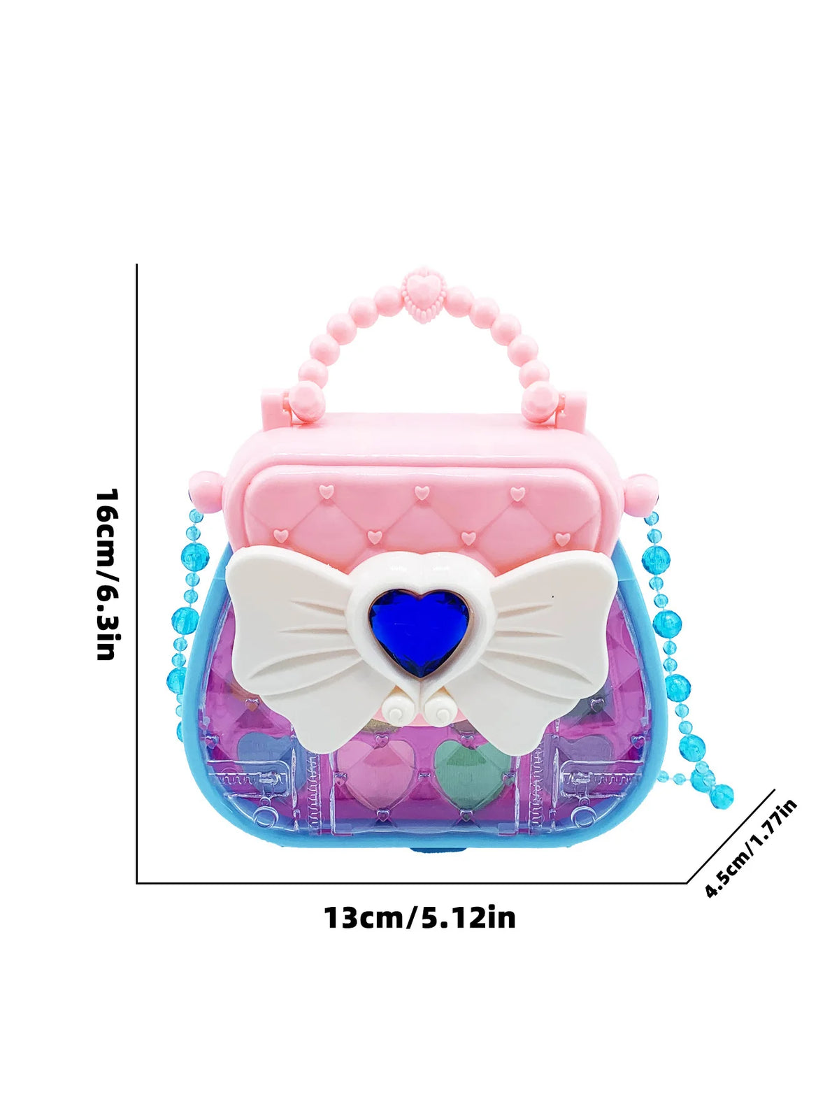 Girls Makeup Toy Cosmetics Box Princess Make-Up Makeup Set Girl Toy Eye Shadow Safety Nontoxic Toy Birthday and Festival Gift