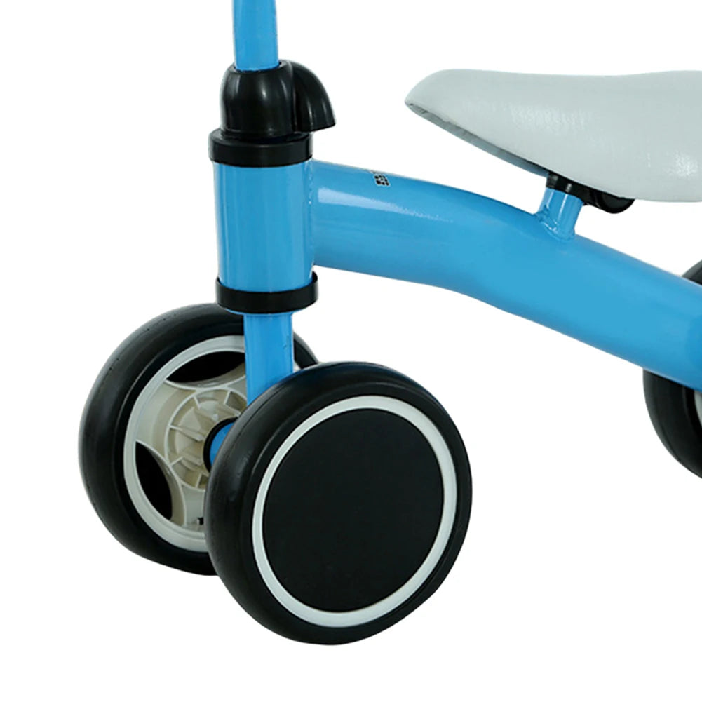 Baby Balance Bike Toddler Balance Bike Ergonomic Seat Baby Walker 4 Wheels No Pedals Riding  for 1-3 Years Old Kids