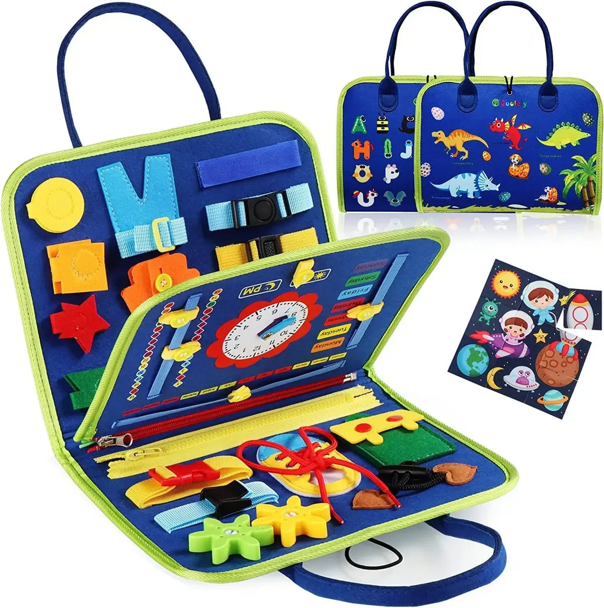 New Montessori Kids Travel Toy Felt Activity Quiet Books Busy Board Activity Educational Sensory Learning Book for Kids Gifts