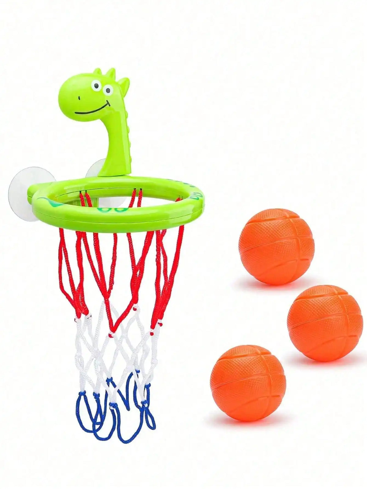 Baby Bath Toy Toddler Boy Water Toys Bathroom Bathtub Shooting Basketball Hoop with 3 Balls Dinosaur Kids Outdoor Play Set Cute