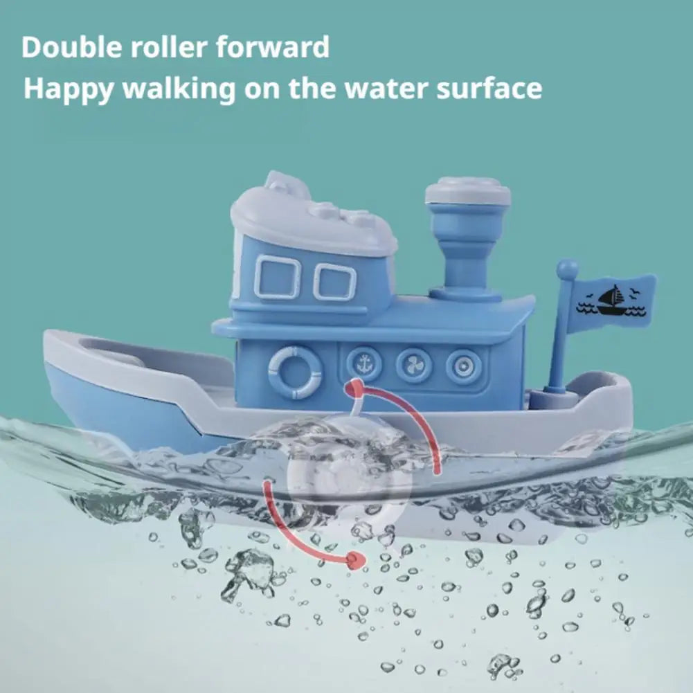  Bath Toy Swimming Water Toys Cartoon Soft Rubber Car Boat Float Squeeze Sound Water Spray Kids Water Play Toys Gifts
