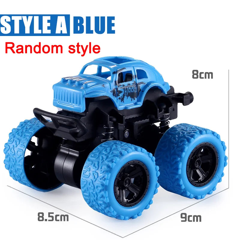 Pull Back Toy Car  Inertial Rotation Car Four-wheel Drive Off-road Vehicle SUV Racing Power Car Children's Toy CarGift