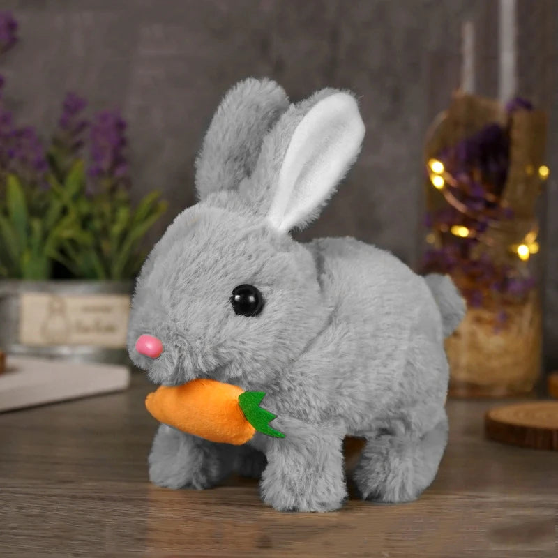Children Puzzle Electronic Toys Electric Stuffed Rabbit Walk Bark Nod Birthday Parties Holiday Gifts Room Decoration