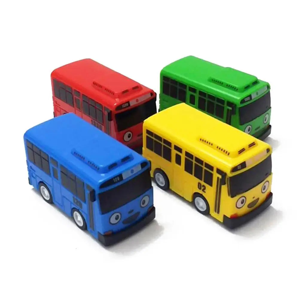Pull Back Birthday Children Educational Little Model Buses Mini Pull Back Bus TAYO Bus Car