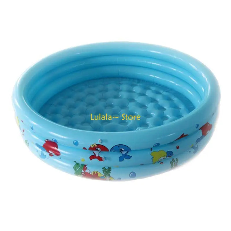 Y4QA 1 Set Baby Infants Inflatable Swimming Pool Kids Round Safety Swim Pool Foldable
