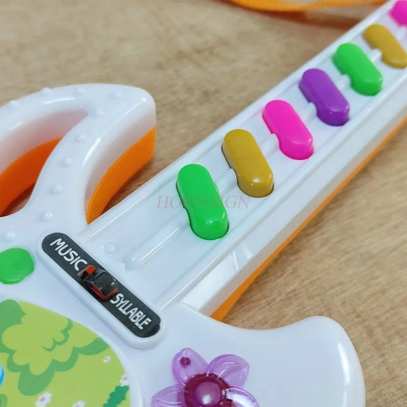 Wholesale of children's toys New electric guitar with music Electronic piano Creative children's gift stalls are selling well