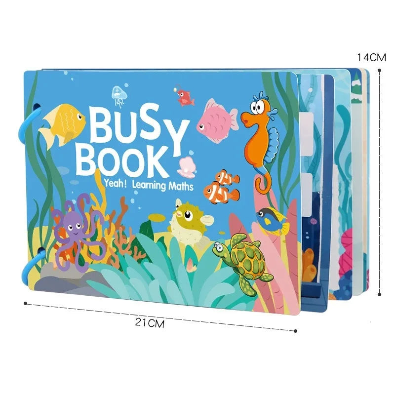 Montessori Baby Busy Book My First Quiet Book Toys for Children Paste Matching Puzzle Game Early Learning Education Toys