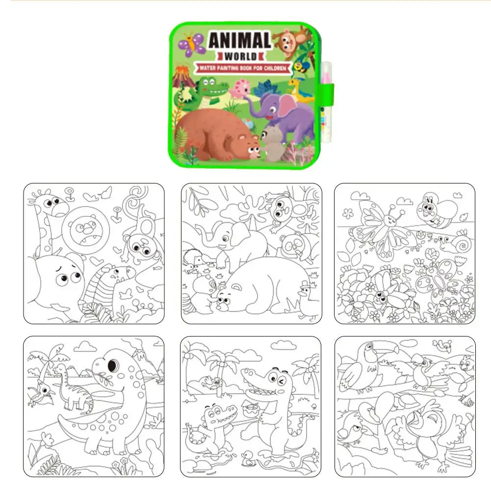 Magic Water Drawing Book DIY Doodle Water Drawing Book Coloring Books Birthday&Holiday Gift For Children Educational Toys