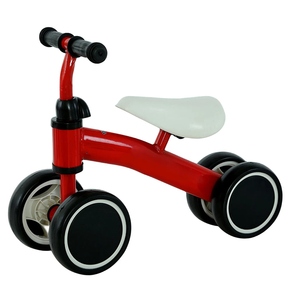 Baby Balance Bike Toddler Balance Bike Ergonomic Seat Baby Walker 4 Wheels No Pedals Riding  for 1-3 Years Old Kids