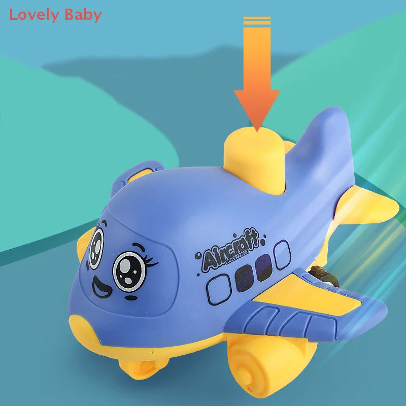 【BS】Press And Go Aircraft Toys For Toddlers 1-3, Baby Racing Cars, Infant Play Vehicle, Baby Push Go Friction Car Toys
