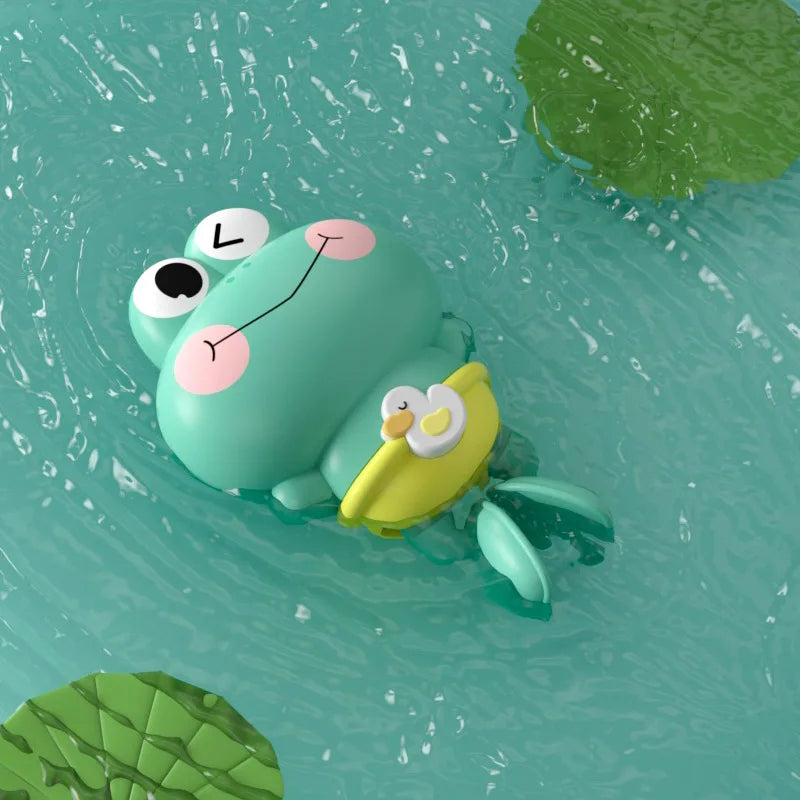 Cute Clockwork Baby Bath Toys, Funny Animal Water Play Dolls, Kids Swimming Bathtub Shower Toy, Lovely Bathroom Play Gift for Ch
